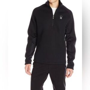 Spyder Black Zip Up Sweater for Men